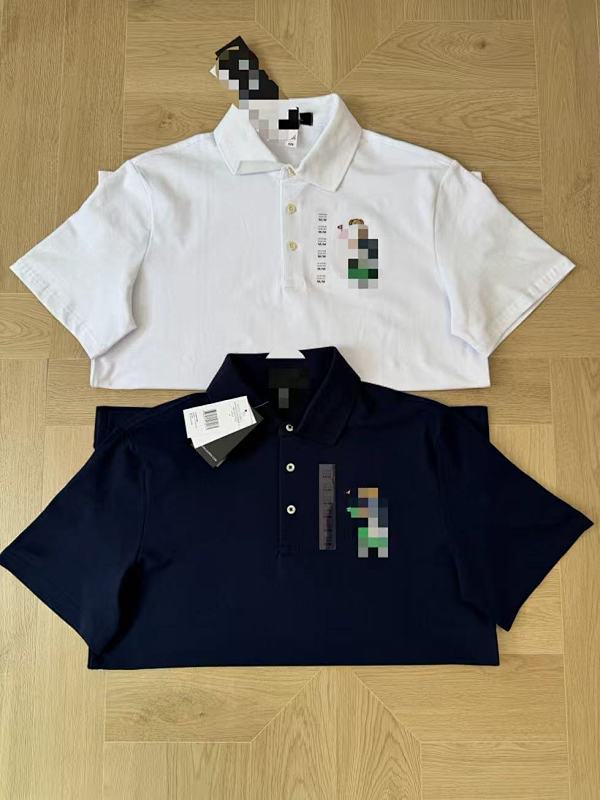 ##rlx Tailored Fit Golfing Bear Pique Polo Shirt Rlx Polo Y 11