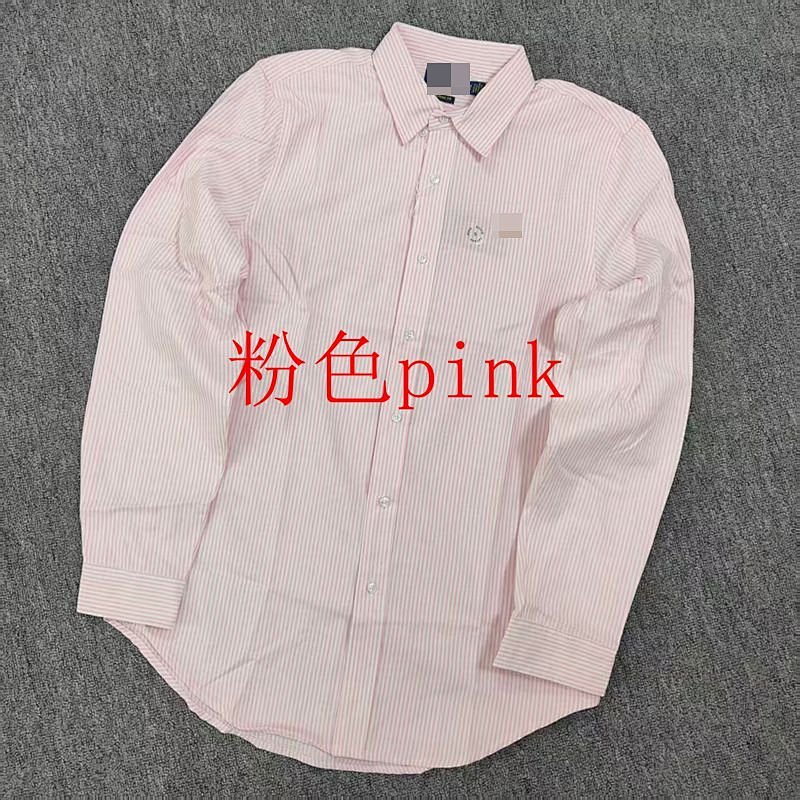.00###Striped Oxford Shirt For Men And Women Colorful Horse B 5