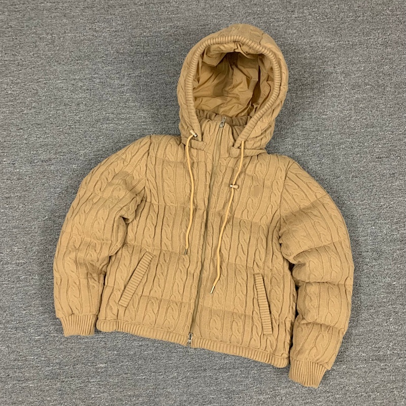 ## Knit Hooded Cotton-Padded Jacket W 4