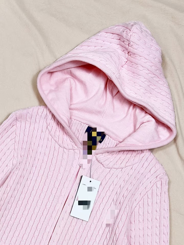 ##Big Kids' Hooded Small Twill Knit Sweater Z 9