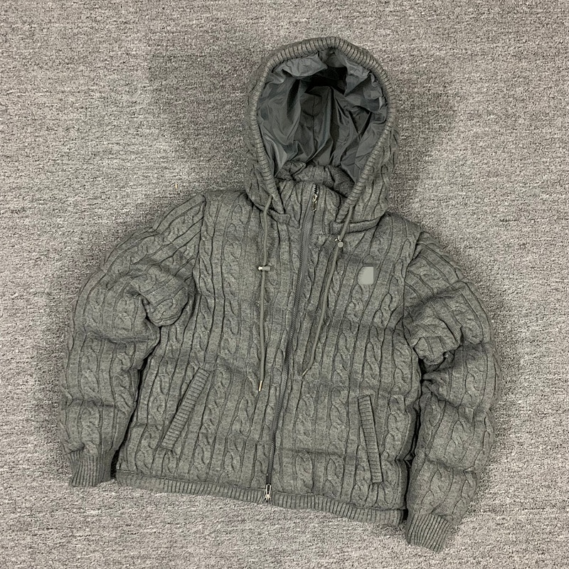 ## Knit Hooded Cotton-Padded Jacket W 3