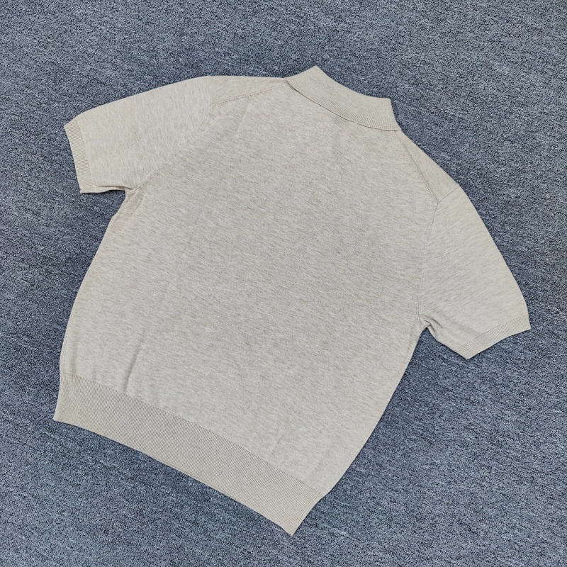 #Men's Neat Knitted Short Sleeved Shirt C 11