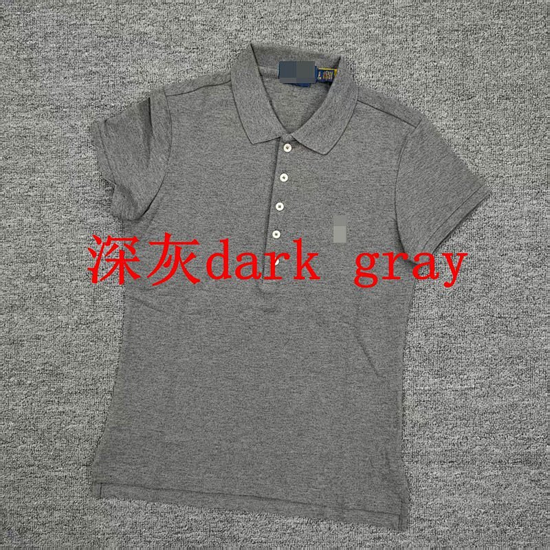 .00## Five-button Knitted Collar Short-sleeved Polo Shirt womenRL Polo C 4