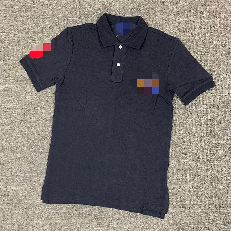 ##Three Horses Logo Embroidery Polo Shirt Logo Polo R34 H 3