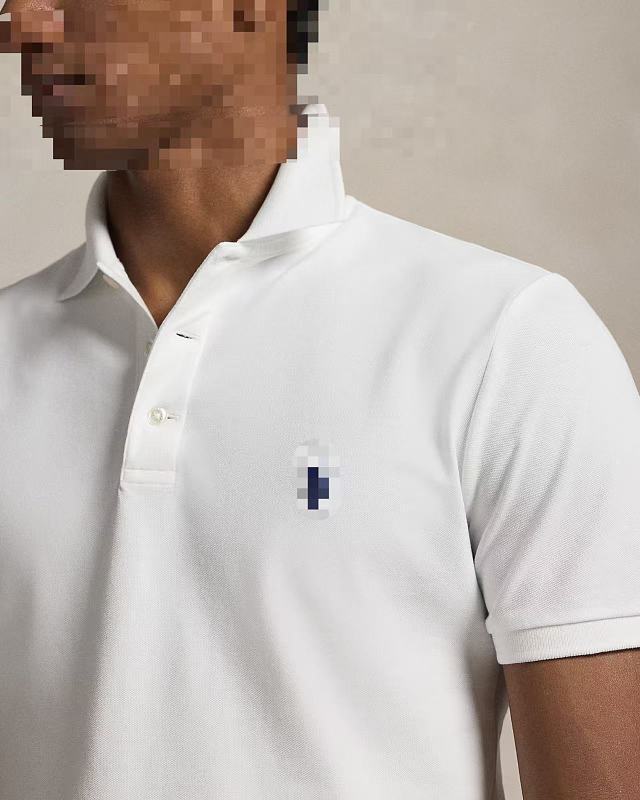 ## Three Buttons Custom Slim Fit Stretch Mesh Polo Shirt Polo R 2