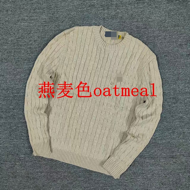 $25.35 #rl Autumn/Winter Classic Cable Crewneck Sweater G/d 4