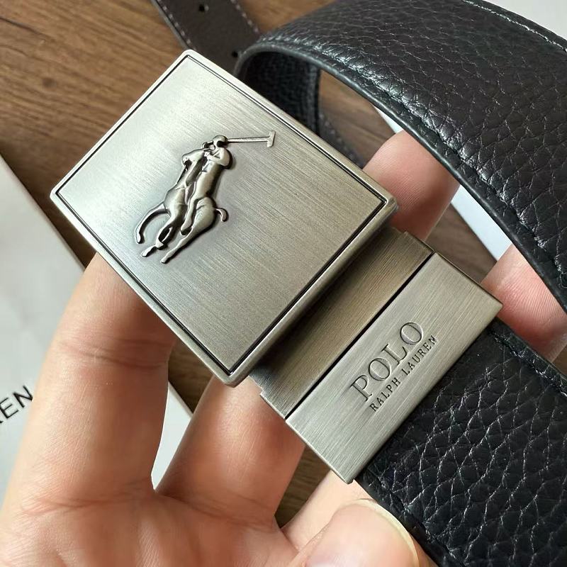 ##Men's Litchi-Grain Cowhide Belt E 7