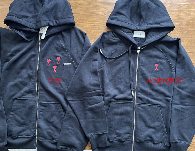 Ami Small Red Heart Hoodie, P32 6