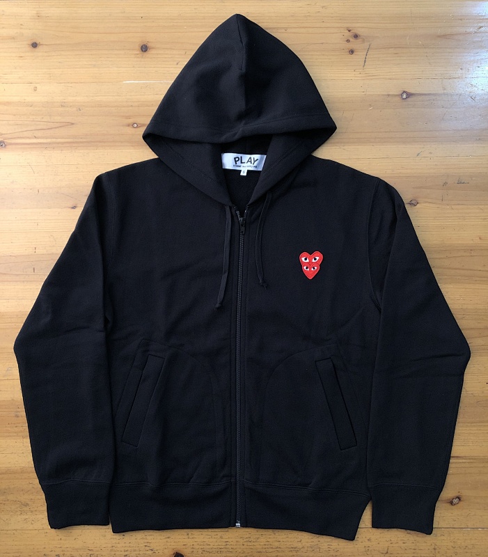 100% Cotton CDG Play Zip Hoodie , P26 4