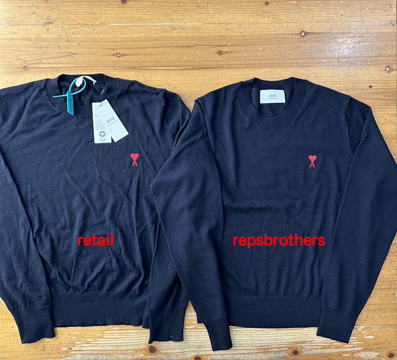 Ami Small Red Logo Sweater, P39 3