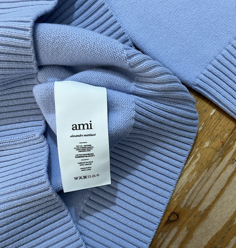 Ami Light Blue Sweater, P49 7