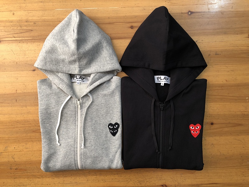 100% Cotton CDG Play Zip Hoodie , P26 2