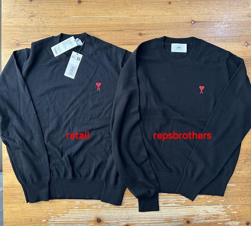 Ami Small Red Logo Sweater, P39 4