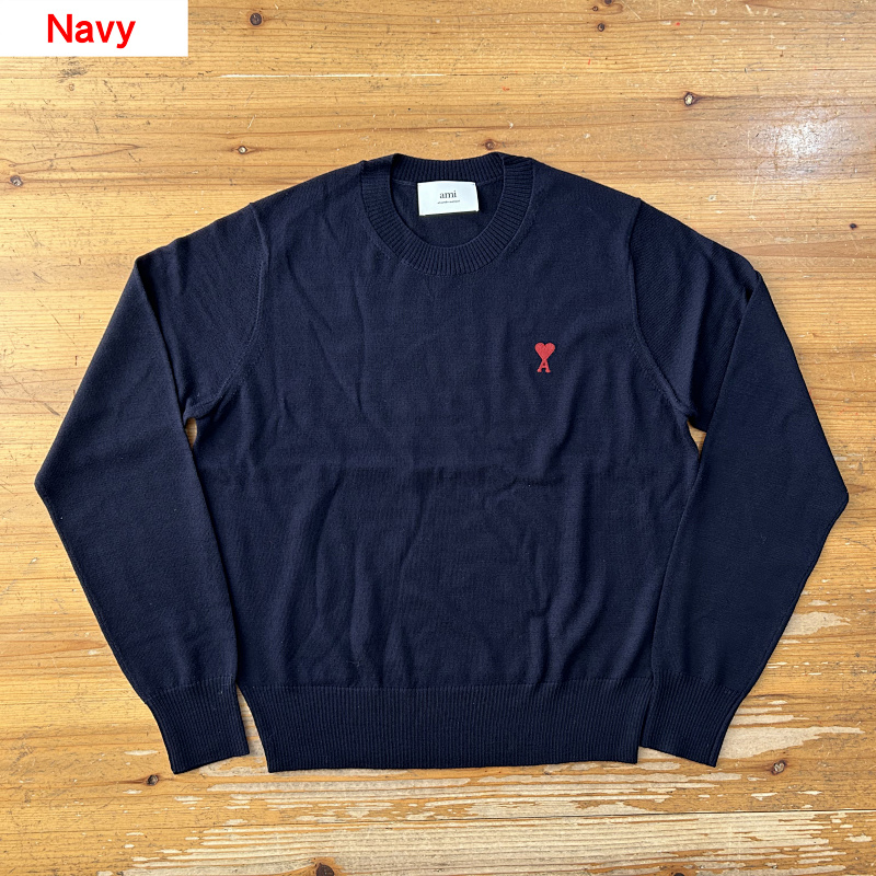 Ami Small Red Logo Sweater, P39 6