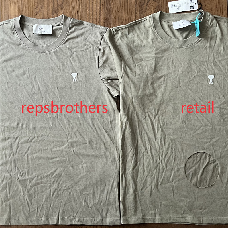Ami Small White Heart Tshirt, P15 6