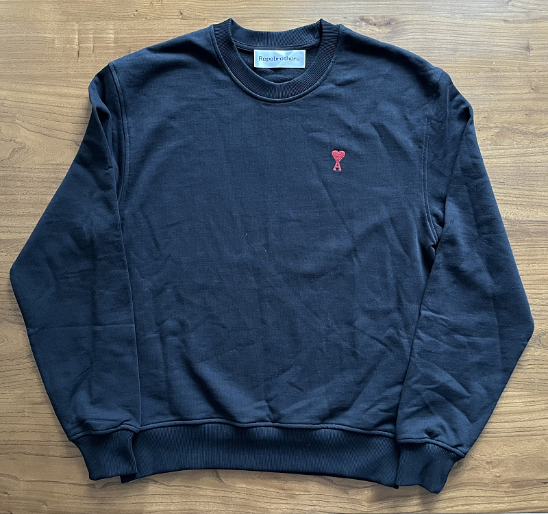 Small Red Heart Crew Sweatshirt 4