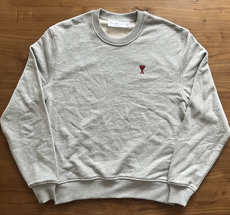 Small Red Heart Crew Sweatshirt 6