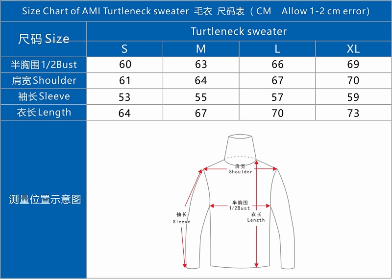 Ami Turtleneck Sweater, P54