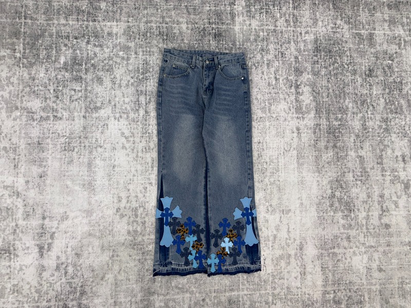 Chrome Hearts Blue Denim Jeans 2