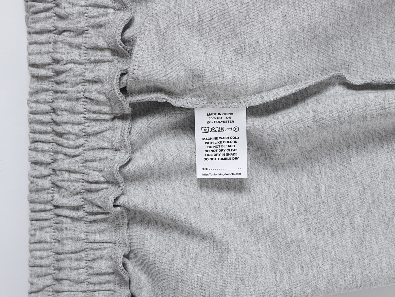 430gsm Union Kingdom Double-face Fabric Loose Fit Pants 8