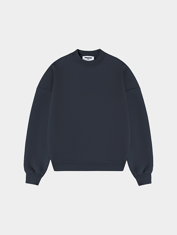 630gsm Union Kingdom Boxy Cropped Fit Blank Crewneck
