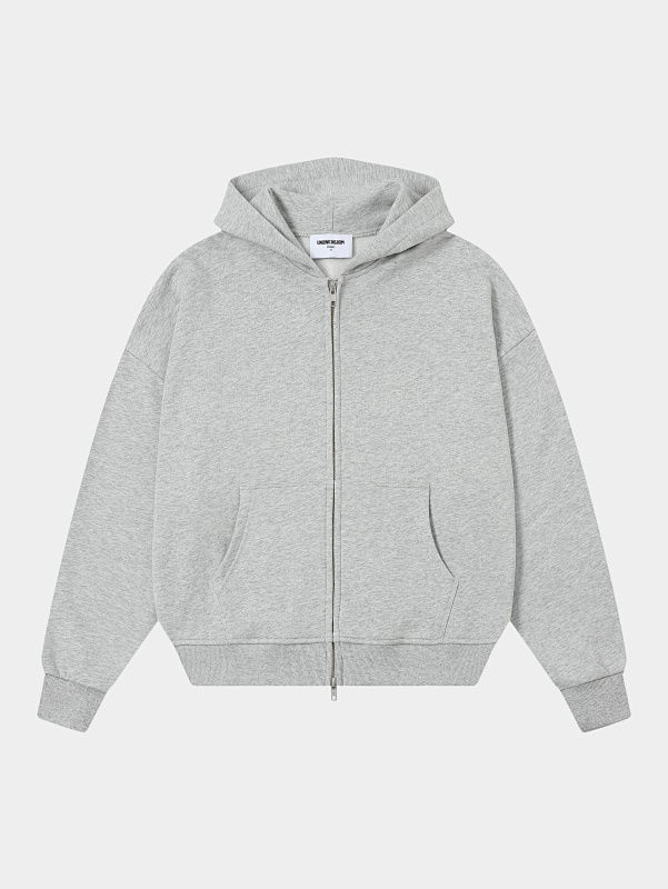 360gsm Union Kingdom 100% Cotton French Terry Boxy Cropped Fit Zip-up