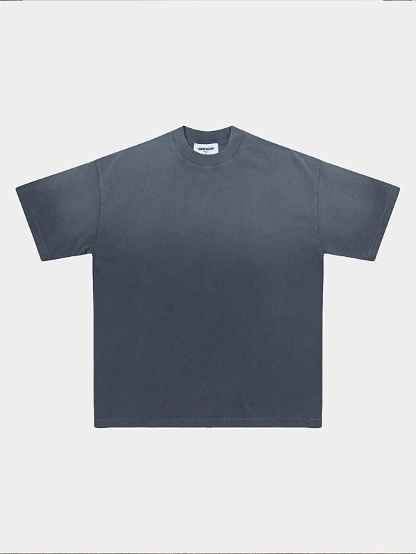 250gsm Union Kingdom Vintage Washed 100% Cotton Loose Fit Blank T-shirt