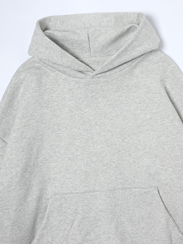 [Restocking]1000gsm Union Kingdom Double-layer 100% Cotton Fleece Reversible Cropped Fit Hoodie · 4