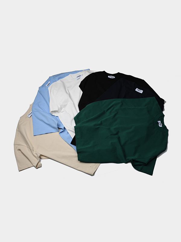 300gsm Union Kingdom 100% Raw Cotton Loose Fit Blank T-shirt
