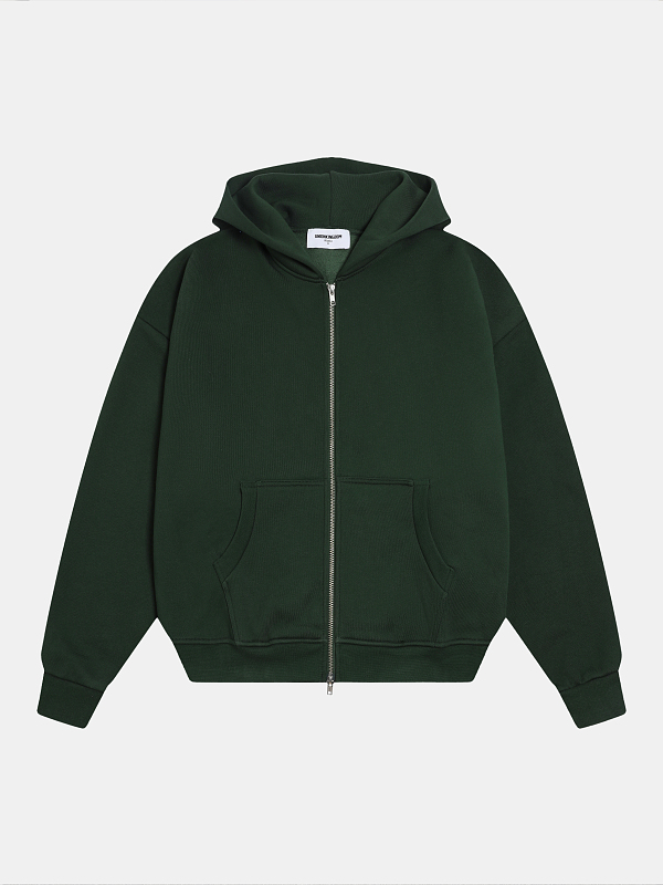 [add New Color] 520gsm Union Kingdom Boxy Cropped Fit Zip-up
