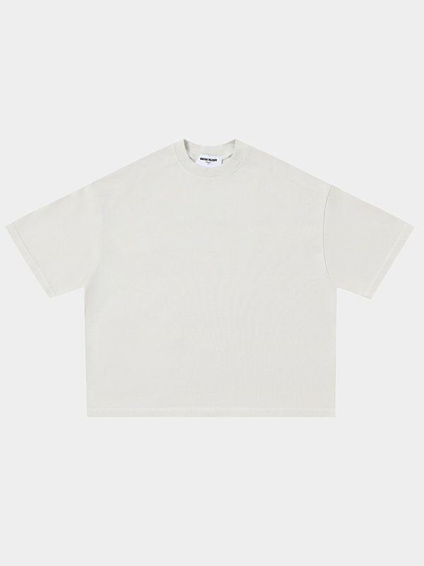 400gsm Union Kingdom 100% Cotton Boxy Cropped Fit Washed Blank T-shirt 3