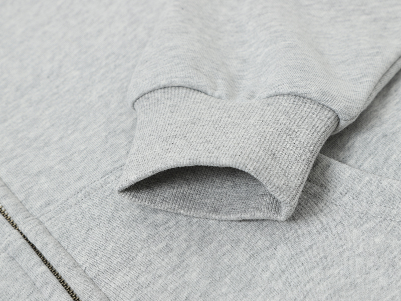360gsm Union Kingdom 100% Cotton French Terry Boxy Cropped Fit Zip-up 6