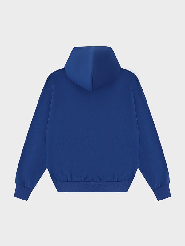 450gsm Union Kingdom 100% Cotton Boxy Chemical Blue Blank Tracksuits 5