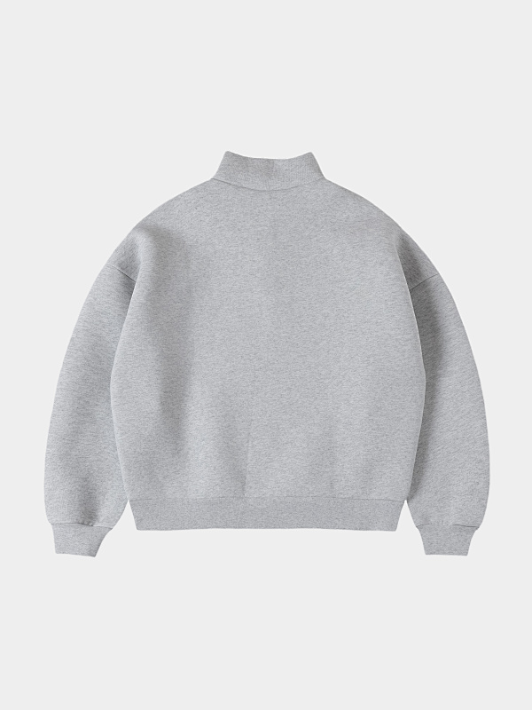 630gsm Union Kingdom Boxy Crop Fit Blank Quarter-zip Sweatshirt 5