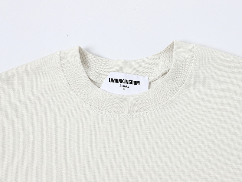 400gsm Union Kingdom 100% Cotton Boxy Cropped Fit Washed Blank T-shirt 5