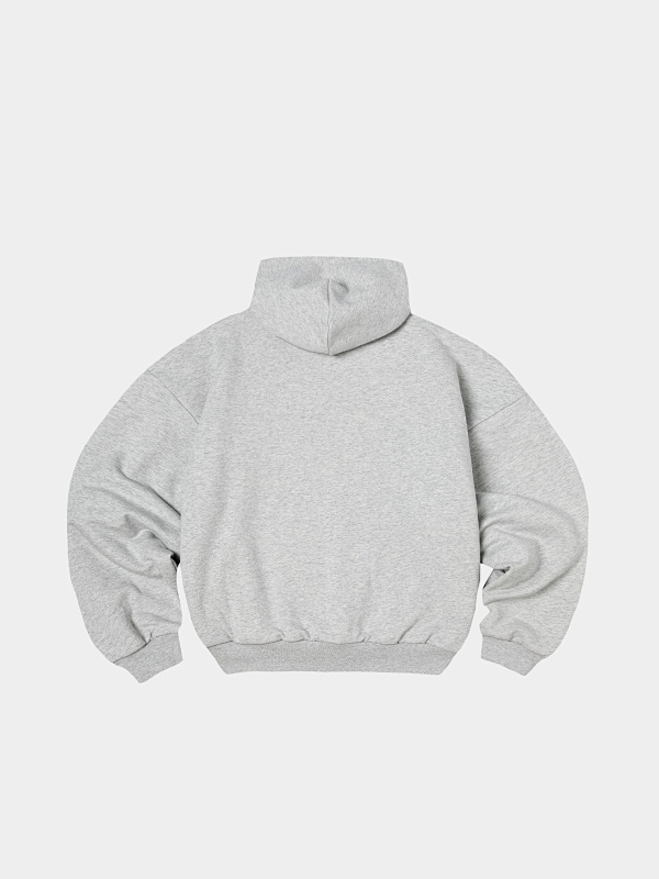 [Restocking]1000gsm Union Kingdom Double-layer 100% Cotton Fleece Reversible Cropped Fit Hoodie · 3