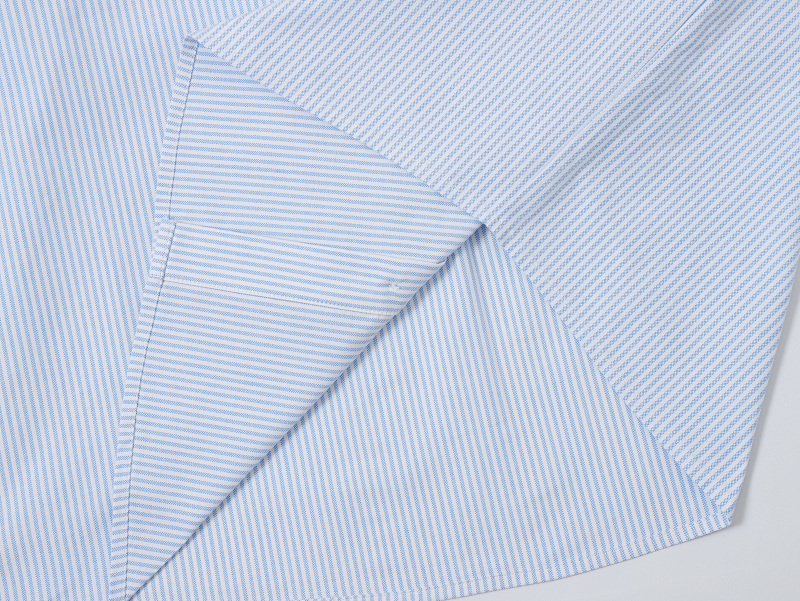 [Restocking]180gsm 100% Cotton Oxford Weave Boxy Cropped Fit Long-sleeved Shirt 7