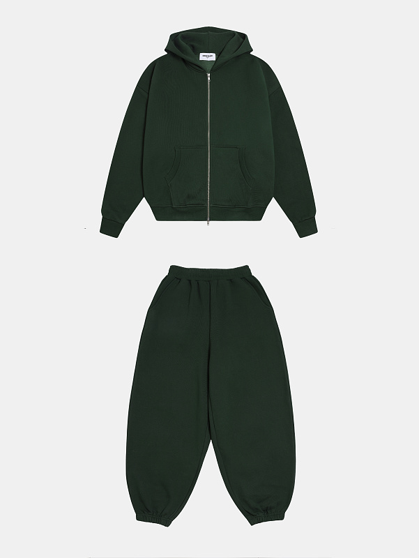 [add New Color] 520gsm Union Kingdom Boxy Cropped Fit Zip-up 11