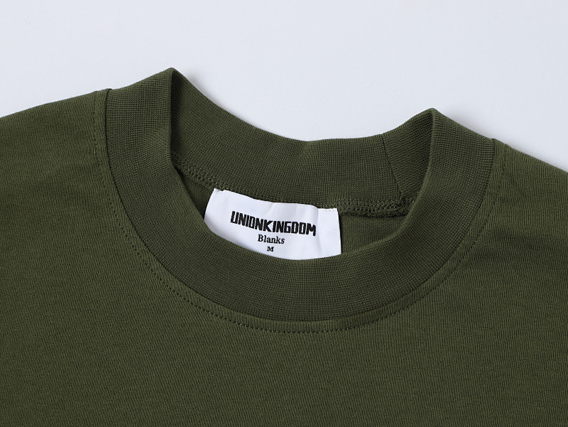 240gsm Union Kingdom 100% Cotton Boxy Cropped Fit Blank T-shirt 5