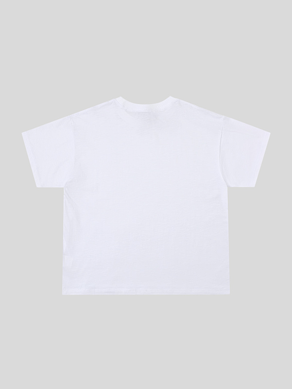 200gsm Union Kingdom 100% Slub Cotton Relaxed Boxy Fit Blank T-shirt 2