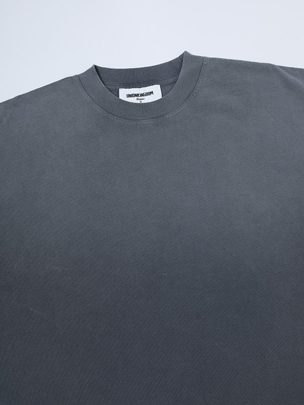 250gsm Union Kingdom Vintage Washed 100% Cotton Loose Fit Blank T-shirt 3