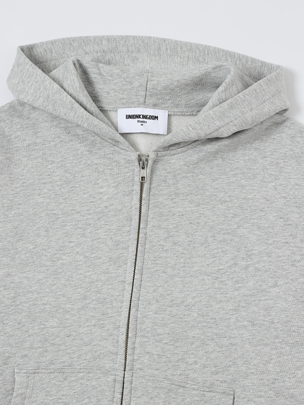360gsm Union Kingdom 100% Cotton French Terry Boxy Cropped Fit Zip-up 3