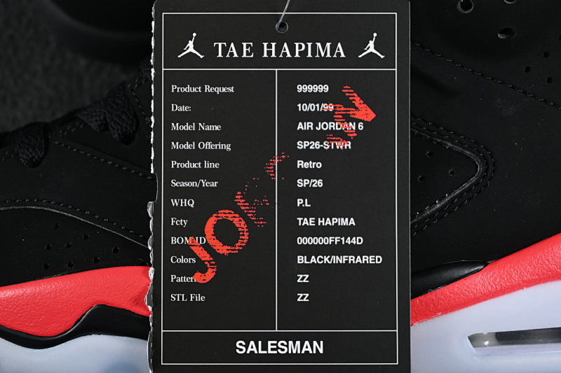 Jordan 6 Infrared 2025 2