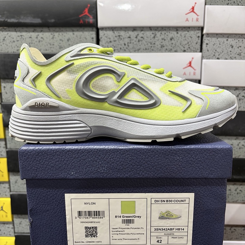 Dior B30 Sneakers · Gray Yellow 9