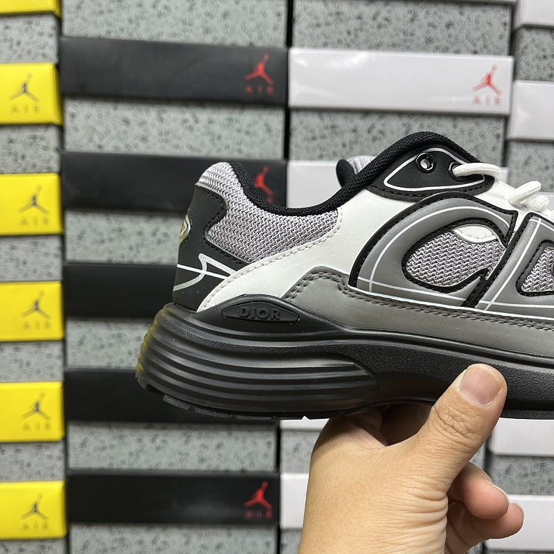 Dior B30 Sneakers · Black White Gray 6