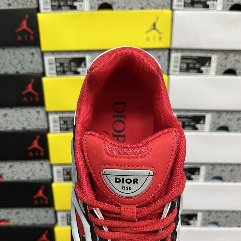 Dior B30 Sneakers · Black Red 8