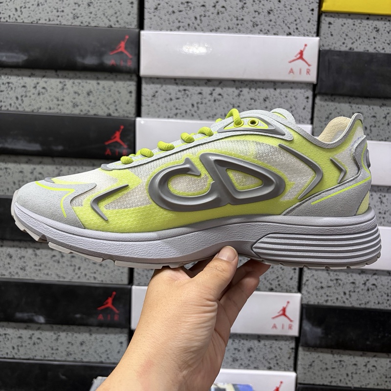 Dior B30 Sneakers · Gray Yellow 2