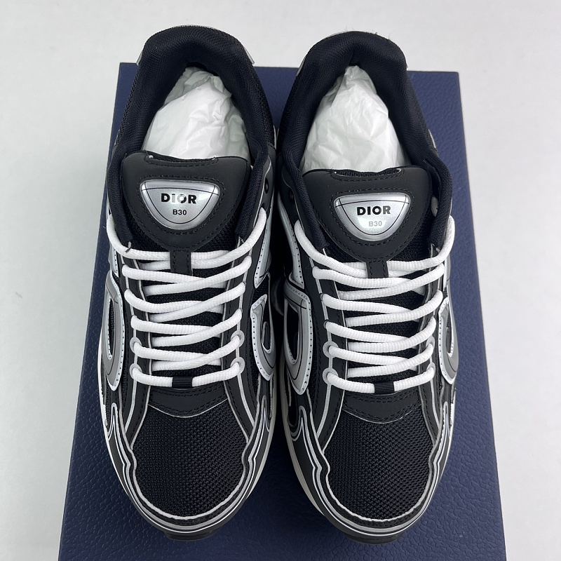 Dior B30 Sneakers · Black White 2