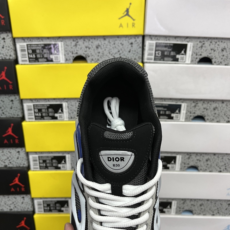 Dior B30 Sneakers · Black Gray Blue 4