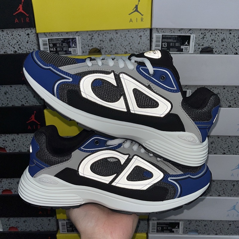 Dior B30 Sneakers · Black Gray Blue 2
